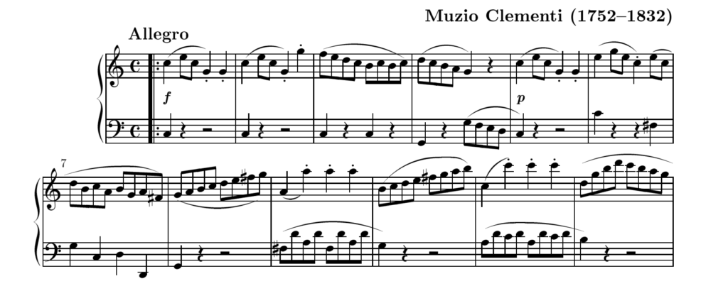 sonatina 1 op.36 clementi